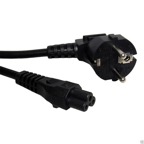 2m Clover Leaf Male Plug to Euro Plug Power Cable - Picture 5 of 8