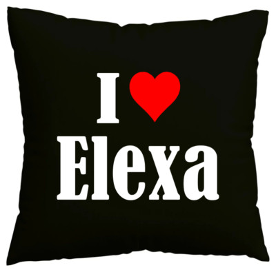 Kissenbezug I Love Elexa Ich liebe Elexa Schwarz 102382