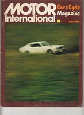 Mar 1974 MOTOR INTERNATIONAL Japanese Mag TOKYO SHOW BLUEBIRD 2000GT CORONA HQ 