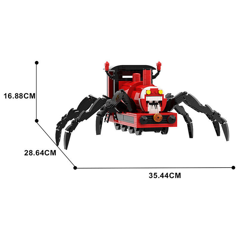 MOC Horror Game Choo-Choo Charles Building Block Toy Figure Monster Spider  Animal Charles Train Model