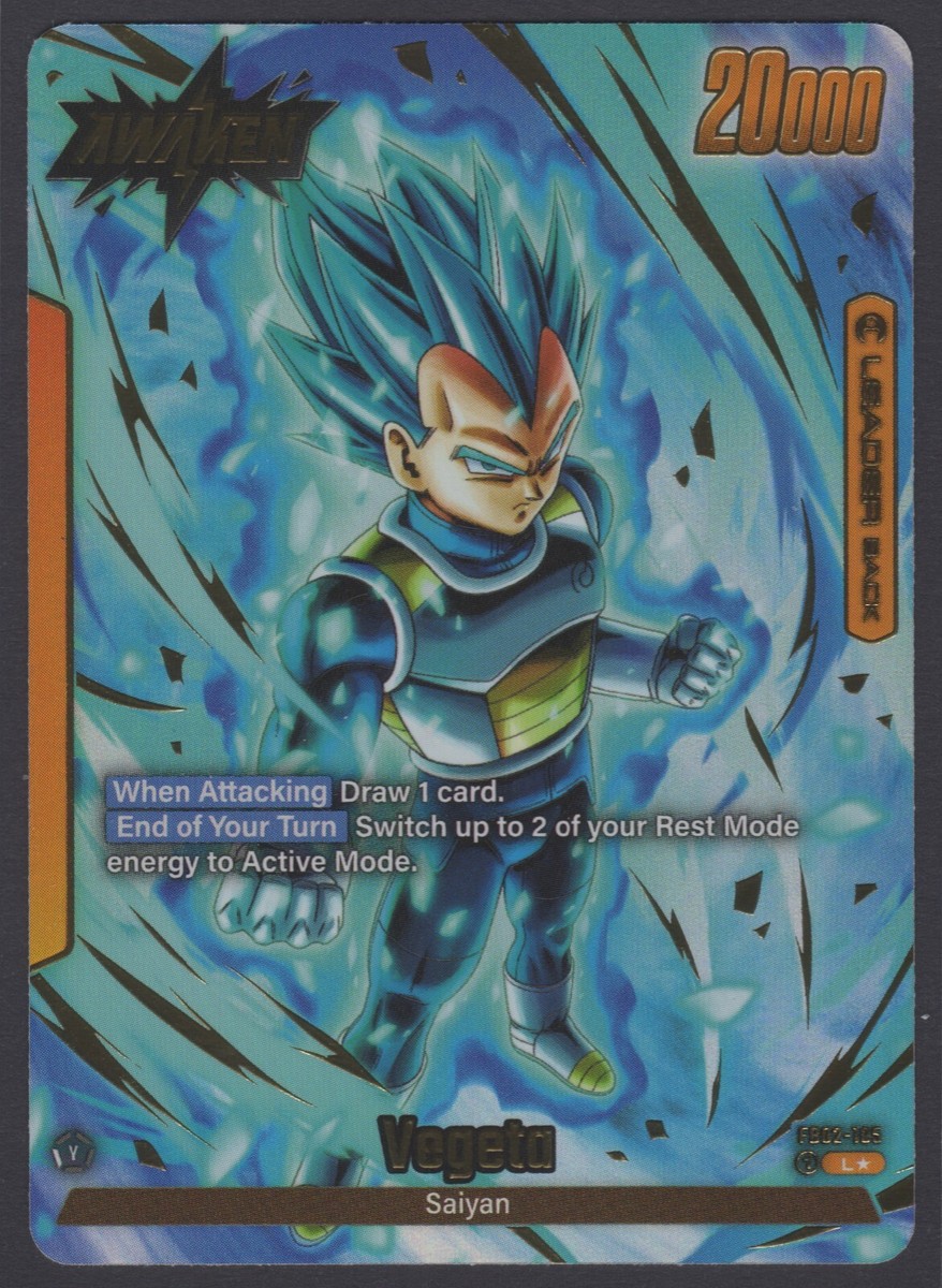 Dragon Ball Fusion World Blazing Aura Vegeta Alt Art FB02