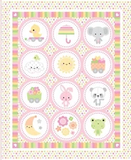Bundle of Joy 36in x 43in Fabric Panel by Doodlebug For Riley Blake