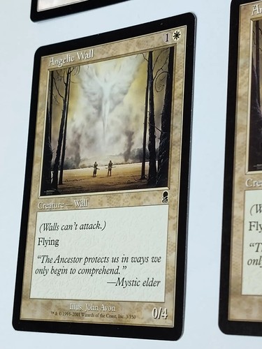 🌬️🧱MTG ANGELIC WALL Odyssey 2001 Set Of 4 +1 FOIL 4 Non-foil Magic📸SEE📸 - Picture 8 of 15