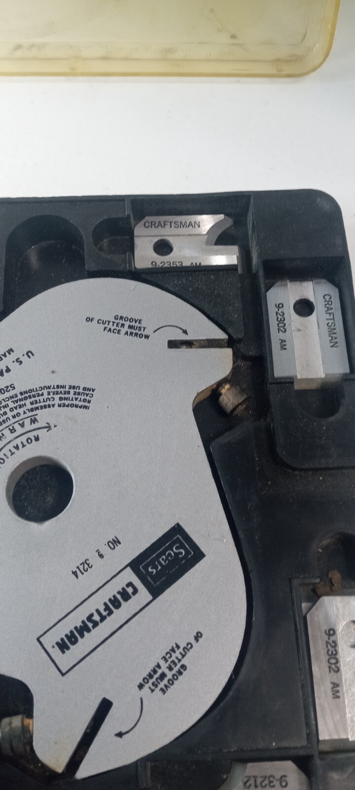 Craftsman Table Saw Molding Head Cutter 93214 11 Blades Vintage eBay