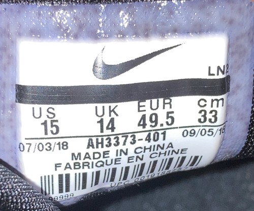 Nike Force Zoom 856 Mike Trout Baseball Metal Blue Cleats Spikes Shoes Size 15 - Picture 8 of 9