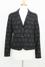 NWT GAP Black Gray Polka Dot Wool Academy Blazer Jacket Sz 6