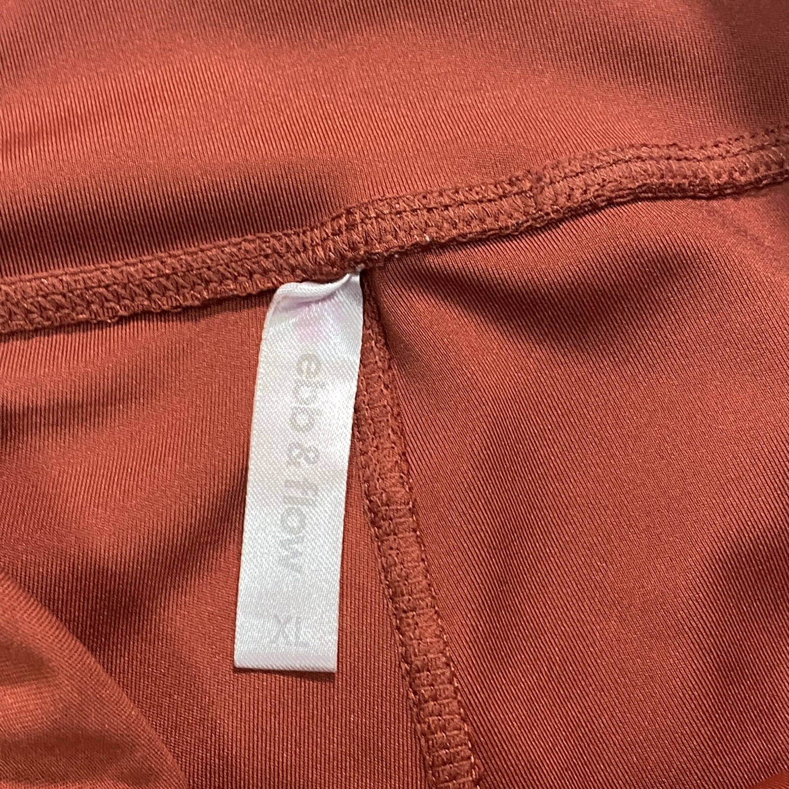 Ebb & Flow Womens XL Copper Brown Fall Color Exercise Pants Yoga