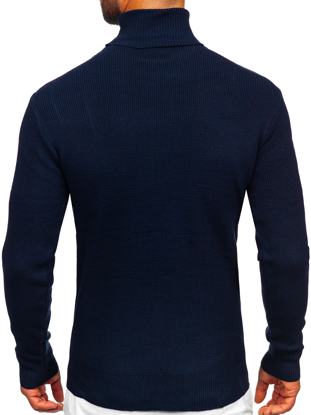 Pulli Sweater Pullover Classic Rollkragen Men Basic Casual Herren BOLF Unifarben