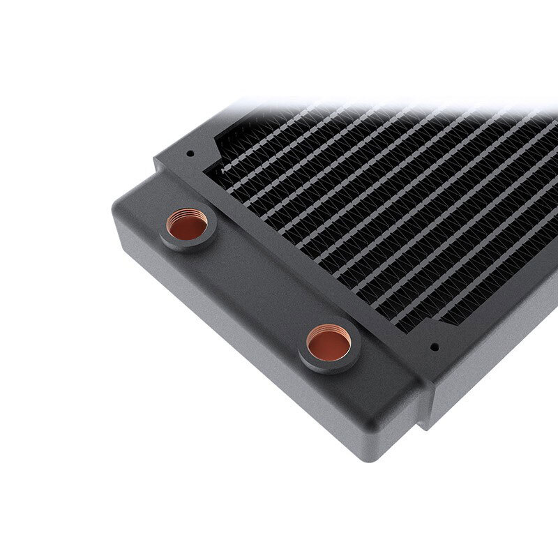 CR-RD360RC-TN-V2-WH ホワイトラジエーター 360mm Bykski 360mm x 30mm RC Series Radiator, 120mm x 3, Triple