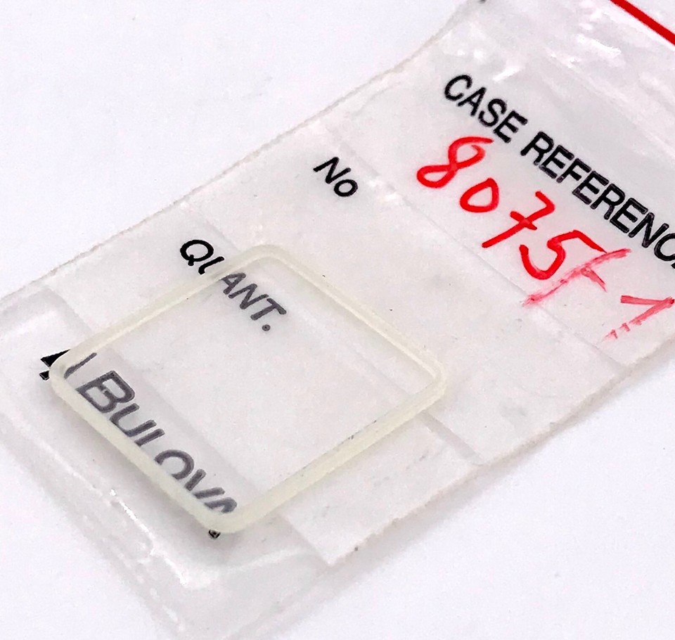 Verre De Montre Bulova D'origine – Réf. 711 / 1/2 – Plexi Neuf, Pièce Détachée 3wc