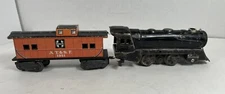 Vintage Mar Steam Locomotive Train With 1  Car O-Gauge NYC Not Tested As Is.