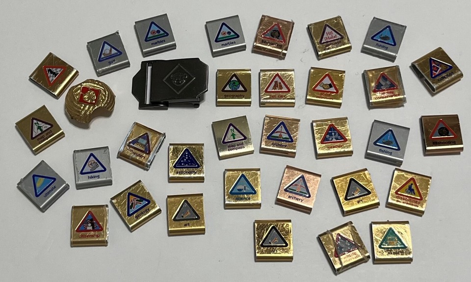 BOY SCOUT of AMERICA Cub Patches Belt Loops Mixed Assortment Lot of 82