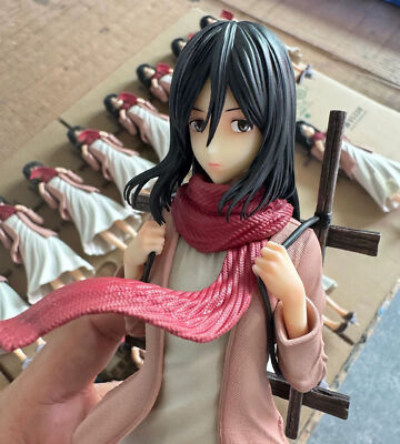 Mikasa Ackerman Resin Light Team Studio Figurine Statue 26cm in