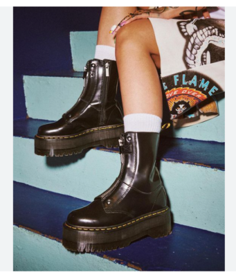 Dr. Martens JETTA HI MAX LEATHER PLATFORM BOOTS MSRP$290 | eBay