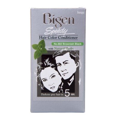 Bigen Speedy Hair Color Conditioner with Natural Herbs Brownish Black 882 Unisex