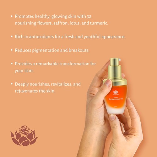 Radiant Kumkumadi Oil with Pure Saffron & Herbs - 18ml Luxurious Face Oil - Picture 5 of 11