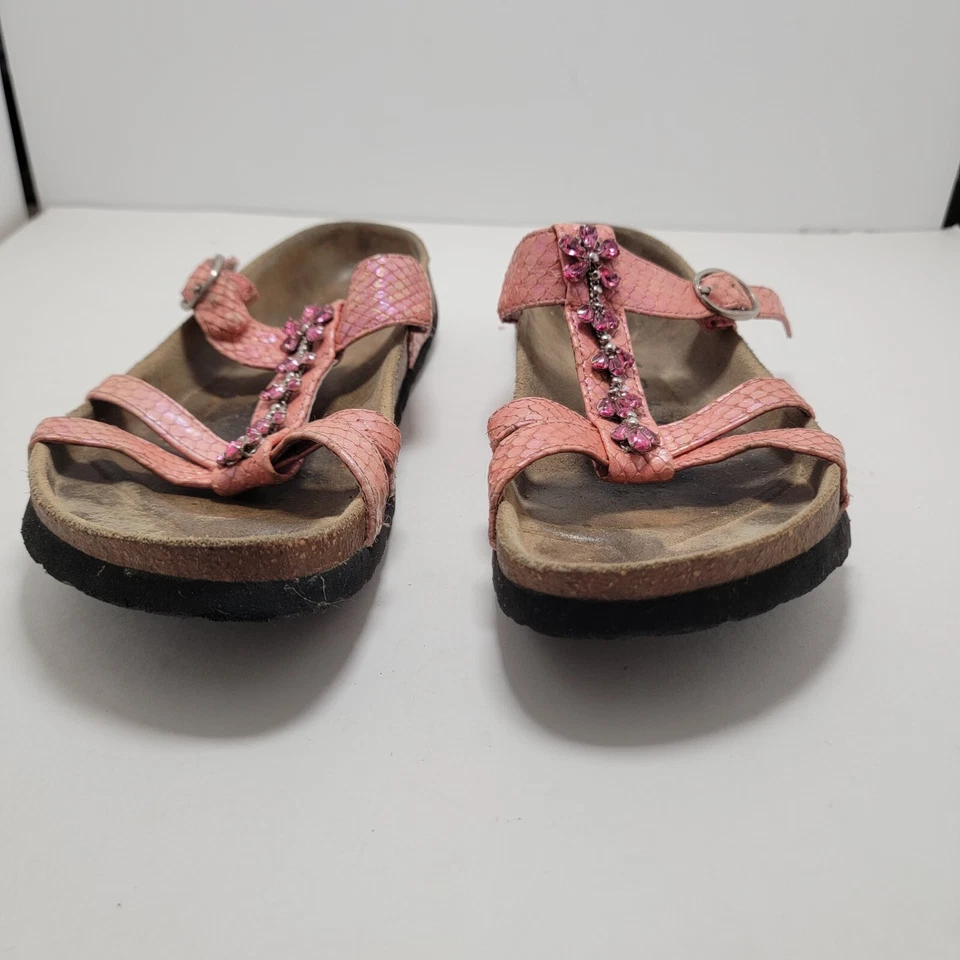 Sandalias Betula by Birkenstocks para mujer de cuero rosa estrás joya talla 5 Foto 2 de 4