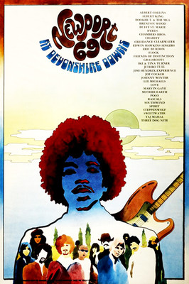 Newport '69 - Jimi Hendrix - 1969 - Devonshire Downs - Poster | eBay