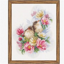 Blossom Keepers Embroidery Set - Delicate Floral Designs for Cross-Stitch Enthus