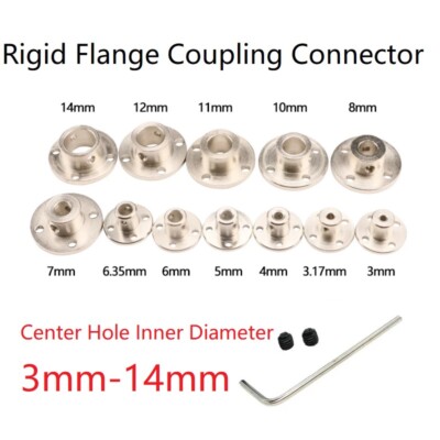 3-14mm Starrflansch Wellenkupplung Starre Flange Rigid Shaft Coupling Coupler