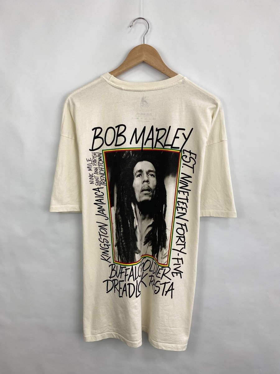 🇯🇲 Bob Marley Rasta Jamaica t-shirt size XL color beige | eBay