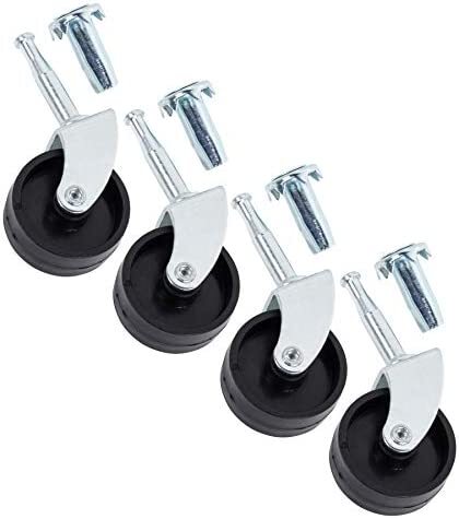 8x Furniture castors wheels (With Inserts) 40 mm For Divan Bed Sofa Settee Chair - Picture 10 of 20