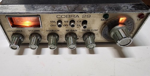Rzadki vintage Cobra 29 ~ 23-kanałowy nadajnik-odbiornik AM CB ~ włączanie / NIEPRZETESTOWANY - Zdjęcie 2 z 8