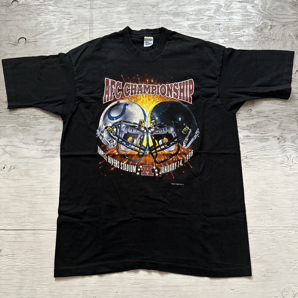 Vintage 90s Salem NFL AFC Championship Game Colts Vs Steelers