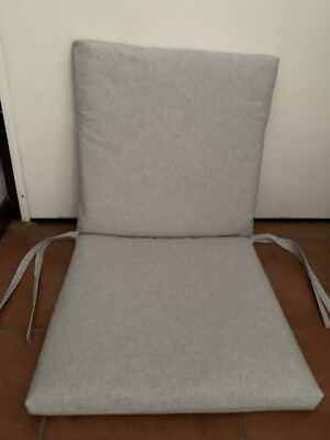 Cuscino Per Sedia Da Giardino Con Schienale Alto | Trapuntato, Impermeabile, 120x50 Cm - 10