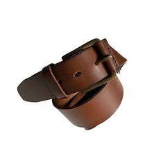 Timberland Leather Casual Belt Roll Bar Brass...