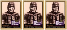 (3) 1991 ENOR Pro Football HOF #36 Paddy Driscoll Chicago Bears Card Lot