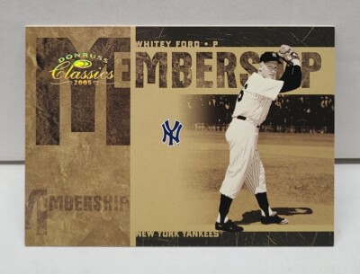WHITEY FORD 2005 Donruss Classics Membership GOLD ~ #'d /50 ~ YANKEES