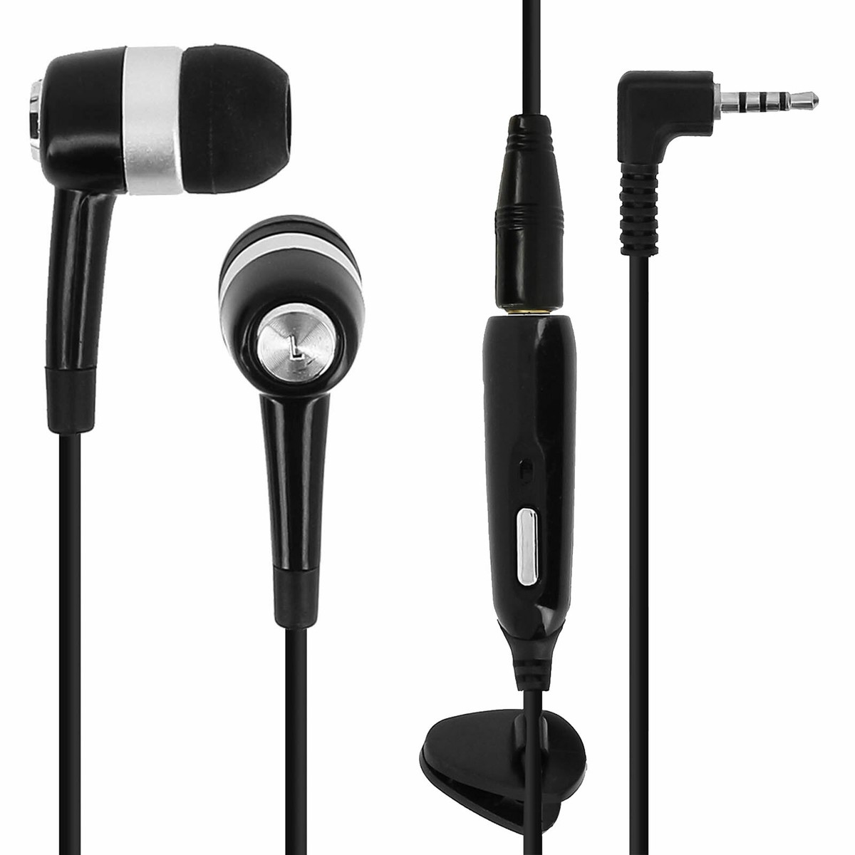 3 Auricolari Con Microfono Ottoman Per Motorola Moto E, Z, Z2 Force – Jack 3.5mm