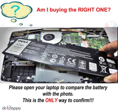 VFV59 52WH High Capacity Laptop for Dell Latitude 12 7000 E7240 E7250