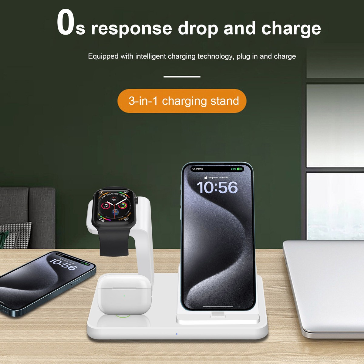 Charging Station Charge Time Apple Watch WAITIEE Wireless Charger