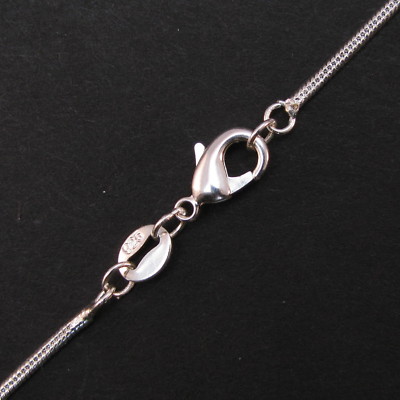 Collier Pendentif Pierre Naturelle Avec Chaîne Argentée .925 - Neuf Modèle A12