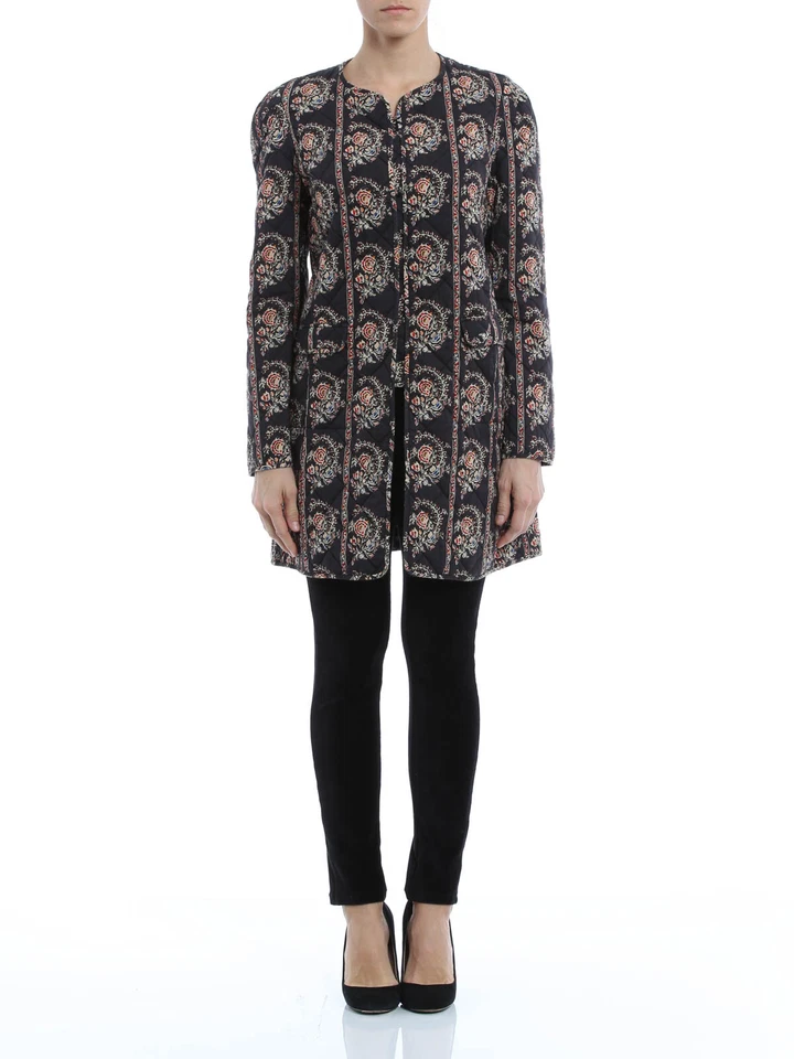 Etoile Isabel Marant Erri Coat M Women Winter Quilted Reversible Jacket NW 34687 - Imagem 2 de 4