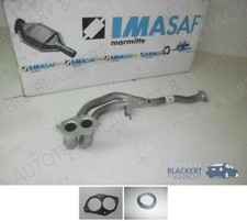 IMASAF Auspuff Hosenrohr + Anbauteile für Opel Calibra / Vectra / Astra KAT