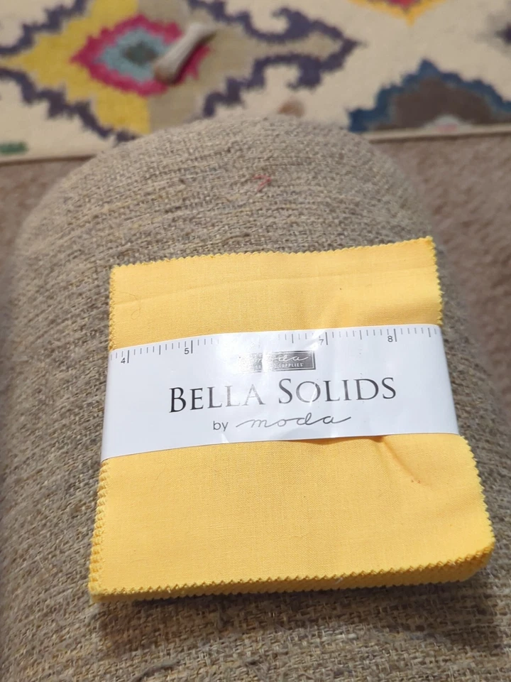 Moda Bella Solids Yellow Charm Pack 42-5" Cotton Squares (9900PP-24S) - Image 3 of 4