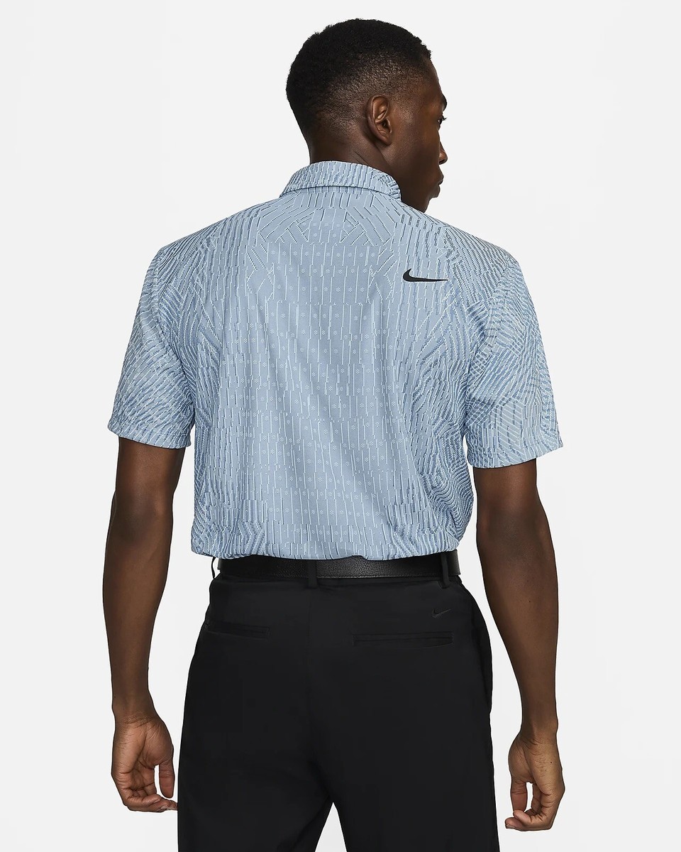 Nike Dri-Fit ADV Polo Shirt Blue/Black Men's Golf FD5731-474 Size