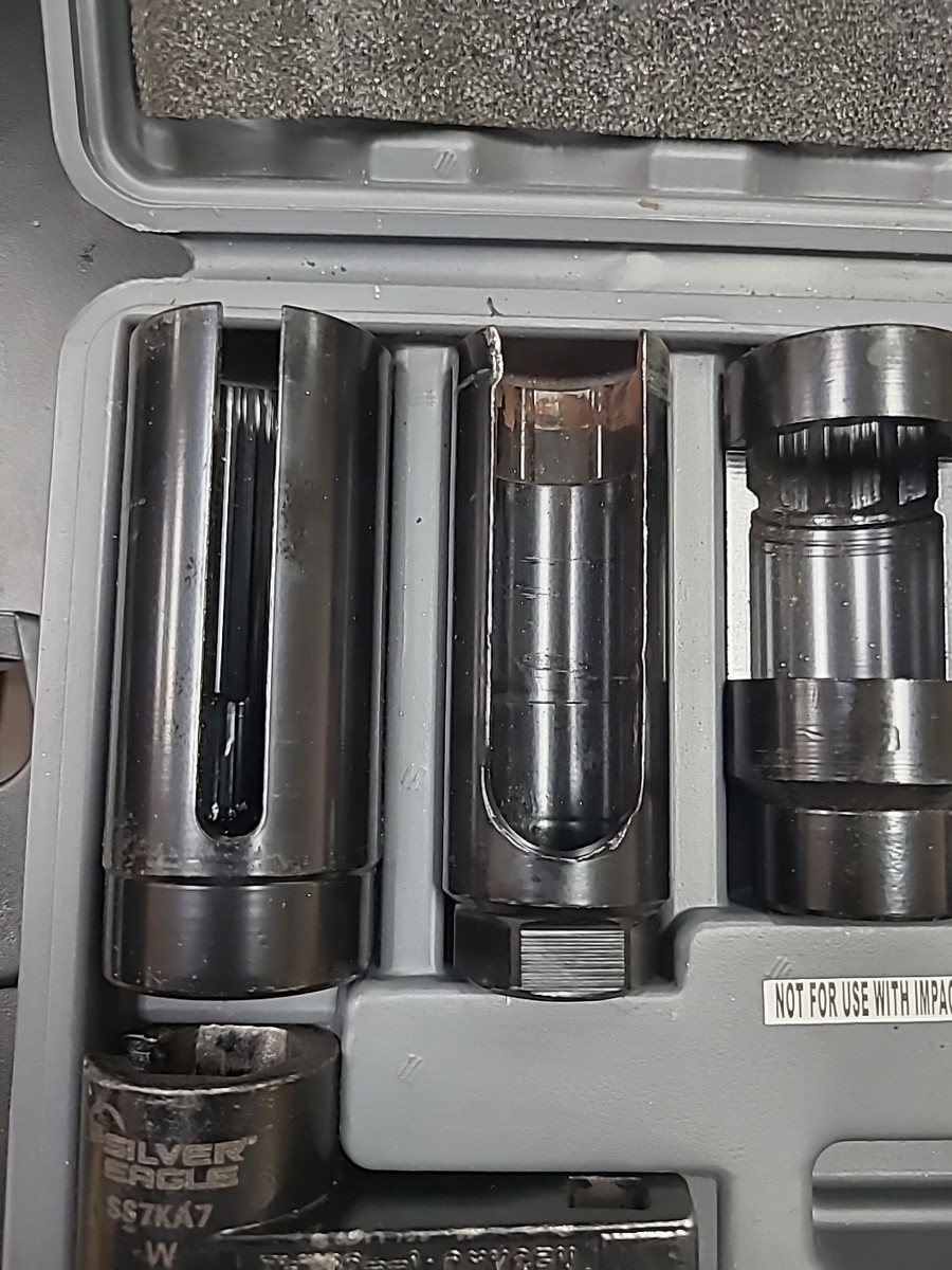 Matco Tools Silver Eagle 7 Piece Oxygen Sensor Socket Set SS7KA