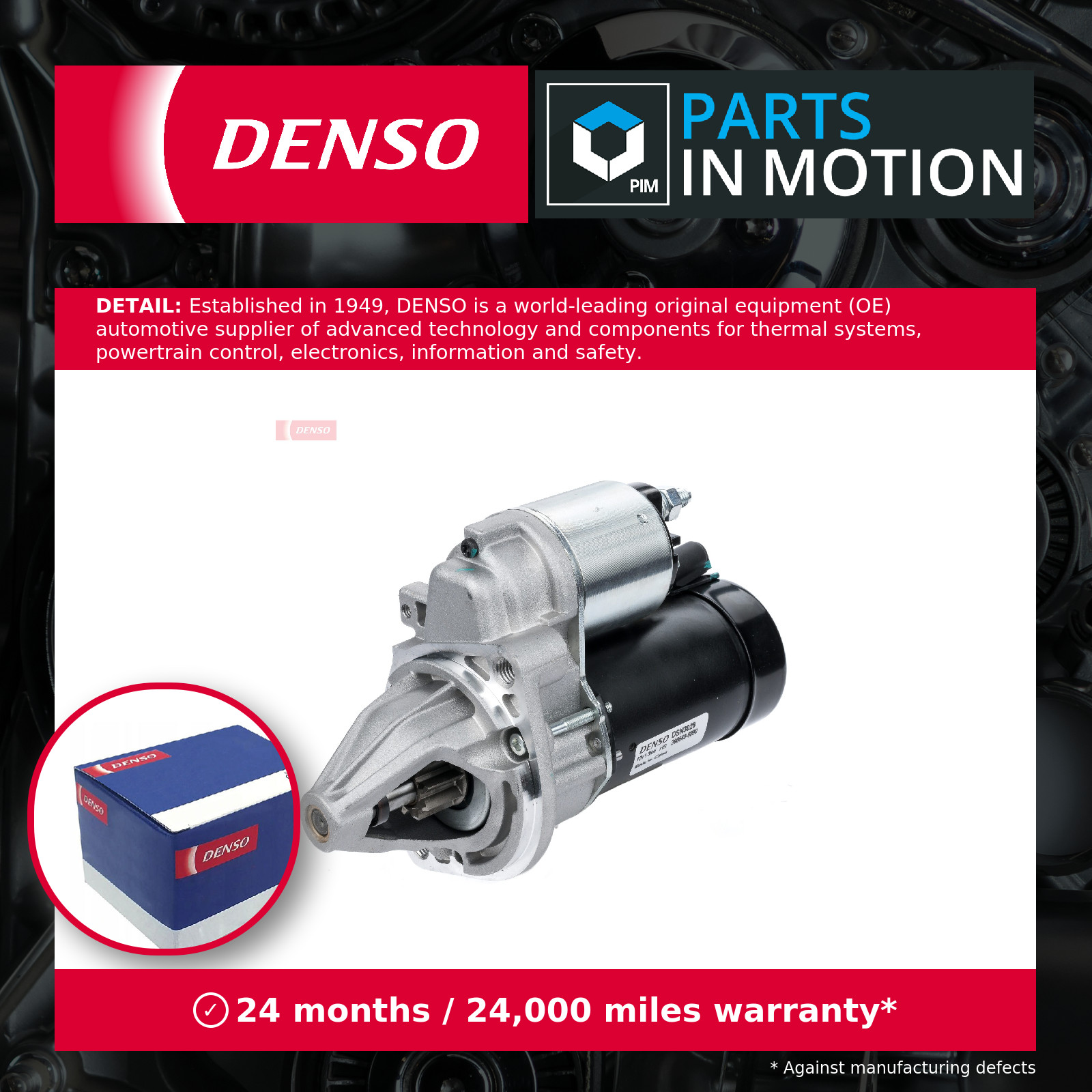 Fits DENSO DSN3029 Starter DSN3029 Starter (12V, 1,3kW, new with a de ⭐UK Stock⭐ - Image 6