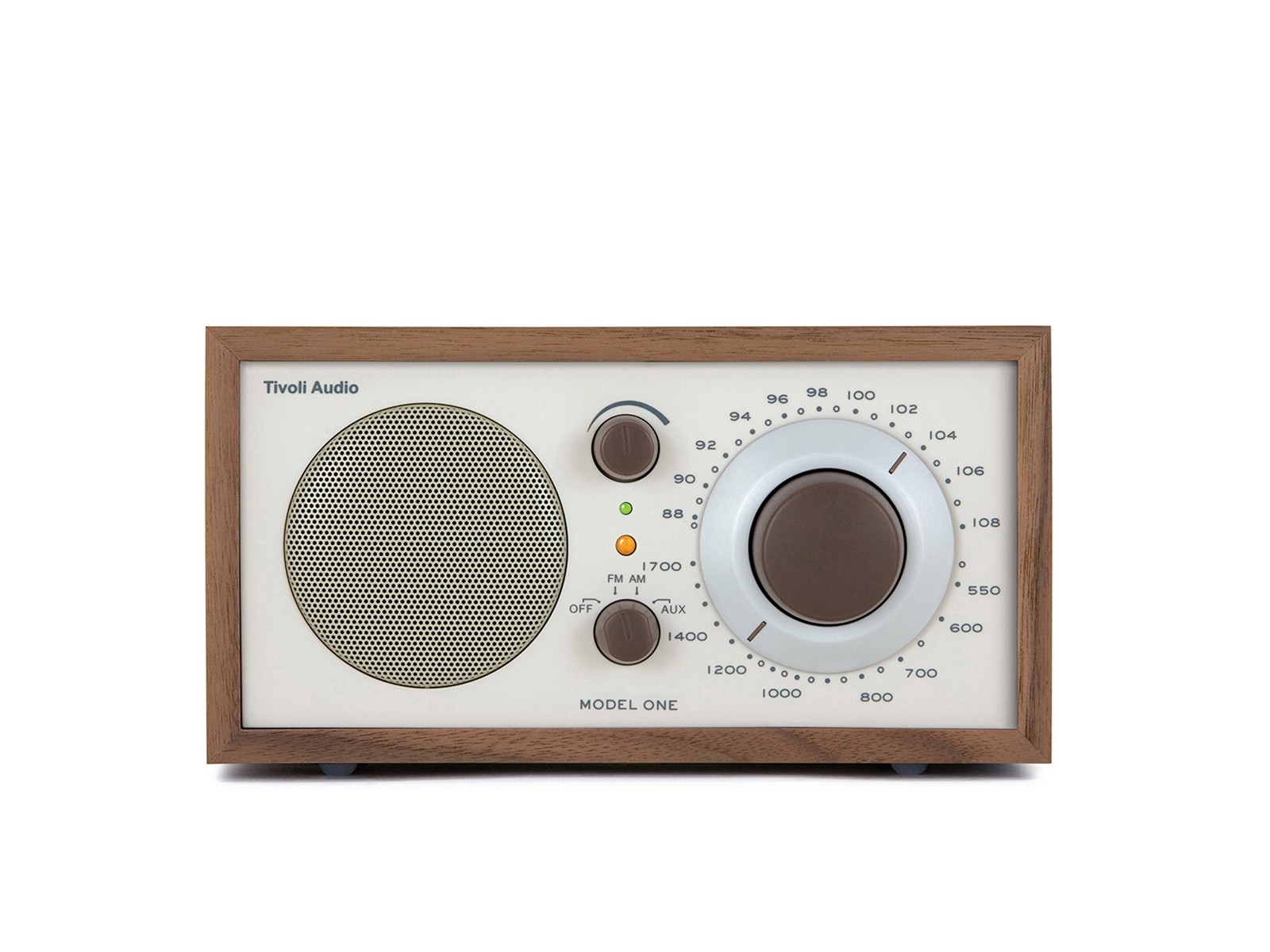 Tivoli Audio model One AM/FM Table Radio, Classic/Walnut, 2.