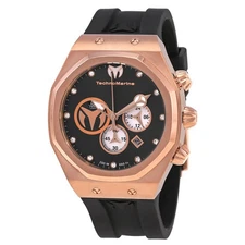 Technomarine Reef Chronograph Quartz Diamond Black Dial Men's Watch TM-520004