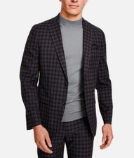 Bar III Mens Skinny Check Suit Jacket Sport Coat 38 L 425 TOGL1CJZ0081