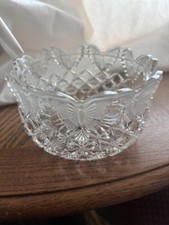 Hofbauer Lead Crystal Butterfly Bowl