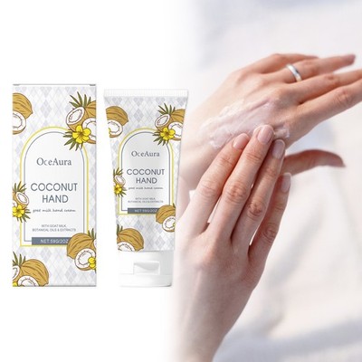 Coconut Hand Cream Moisturizer Hydrating Nourishing Softening Dry Hands Care