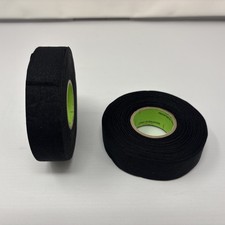 Renfrew Pro Tape Black 2 Rolls Hockey Tape- 1" Width Cloth Tape
