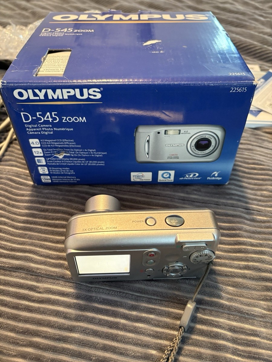 Olympus CAMEDIA D-545 Zoom 4.0MP Digital Camera - Silver for sale
