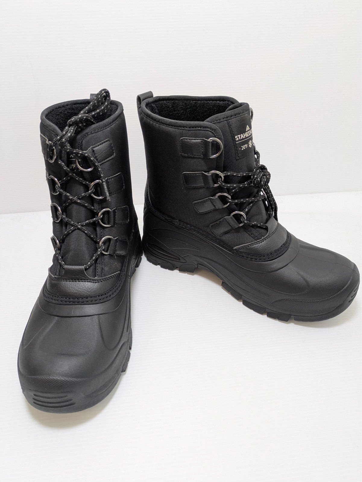 's Snow Boots Cold Rated -20, Black, New